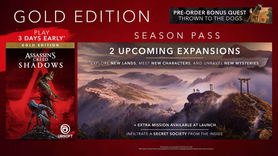 Assassin's Creed Shadows Edición Gold