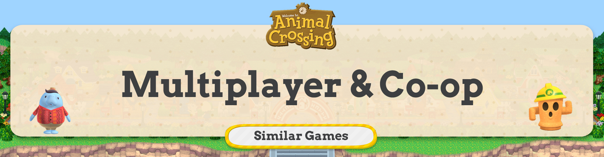 Juegos multijugador y cooperativos como Animal Crossing