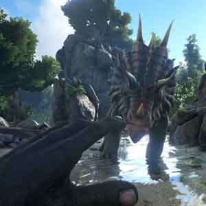 ARK Survival Evolved - Cara a cara con el dinosaurio