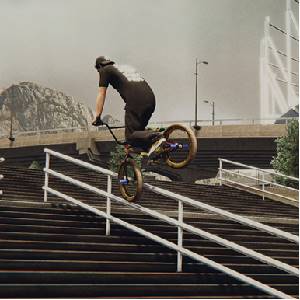 BMX Streets - 180 Contrapedal