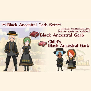 WorldNeverland Elnea Kingdom Black Ancestral Garb Set