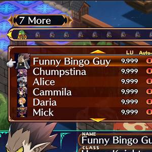 Disgaea 7 Vows of the Virtueless - Estadísticas de bingo