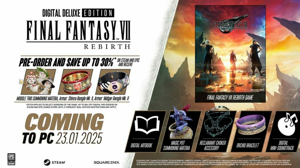 FF7 Rebirth Preorder Bonus