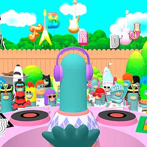 Headbangers Rhythm Royale Minijuego de DJ