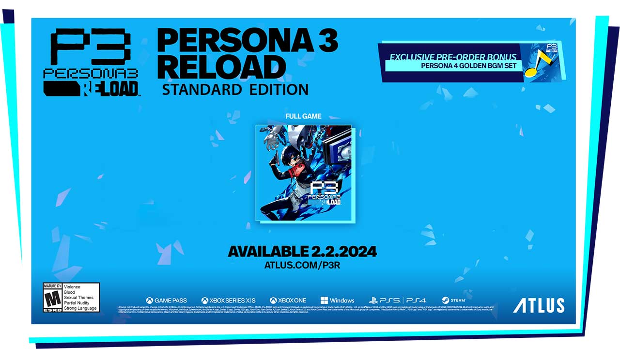 Edición Estándar de Persona 3 Reload