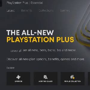 PLAYSTATION PLUS ESSENTIAL - Pestaña de Menú