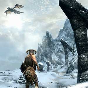 The Elder Scrolls 5 Skyrim - Dragón volador