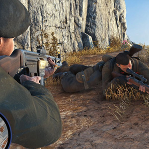 Sniper Elite 4 Apuntando con el MKB 42