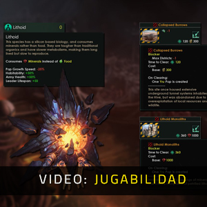 Stellaris Lithoids Species Pack - Video de Jugabilidad