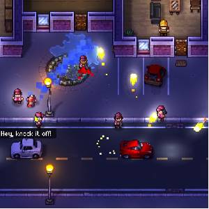 Streets of Rogue 2 - Lanzando llamas a los coches